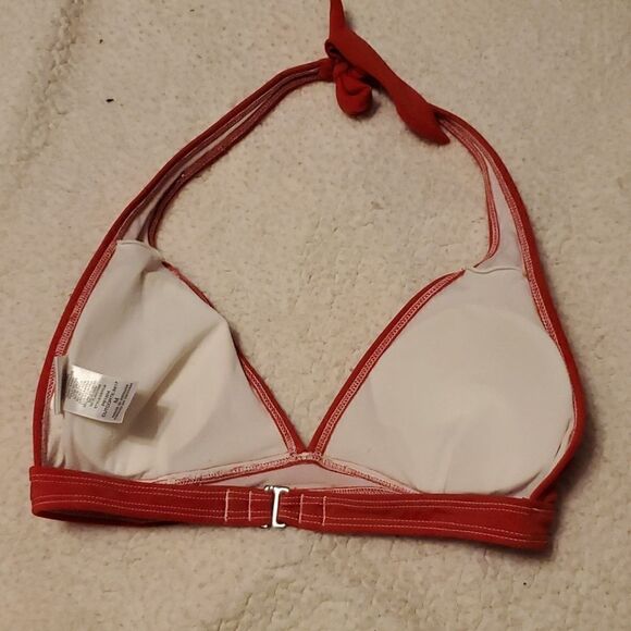 Solid Halter Neck Bikini Swim Top & Belted Logo Hipster Swim Bottom - Picture 8 of 9